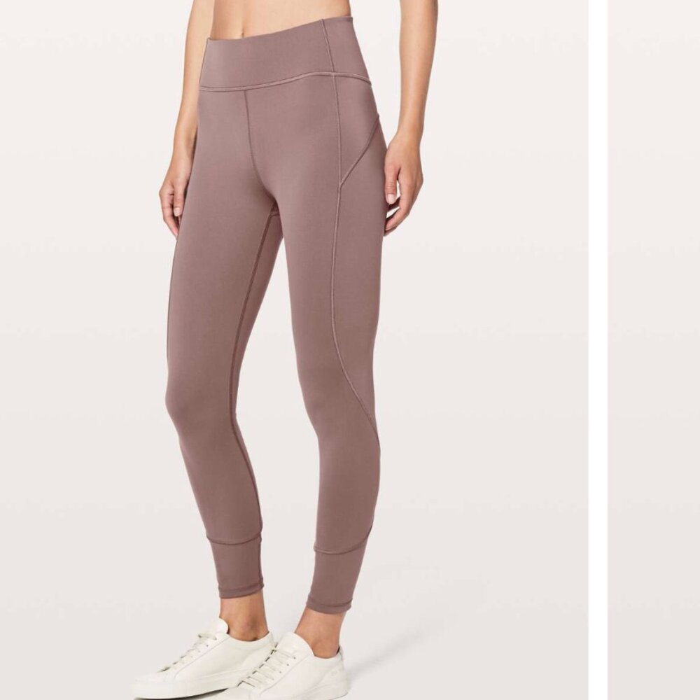 Lululemon In Movement 7/8 Tight 25” Everlux | Antique Bark | Size 6